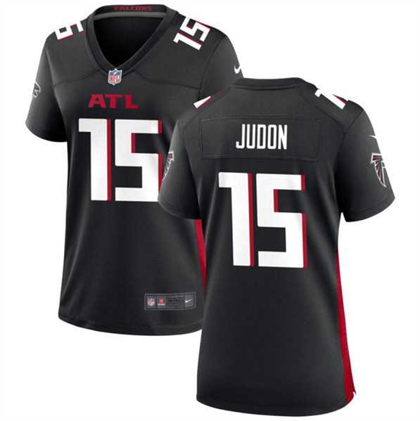 Womens Atlanta Falcons #15 Matthew Judon Black Stitched Jersey Dzhi